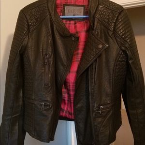 Women’s black moto jacket